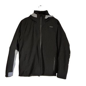 Decathlon Piste 500 down and feather filled black and grey ski jacket size L